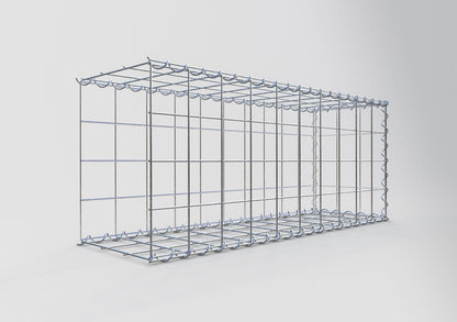 Aangegroeide schanskorf type 2 100 cm x 40 cm x 30 cm (L x H x D), maaswijdte 10 cm x 10 cm, spiraal