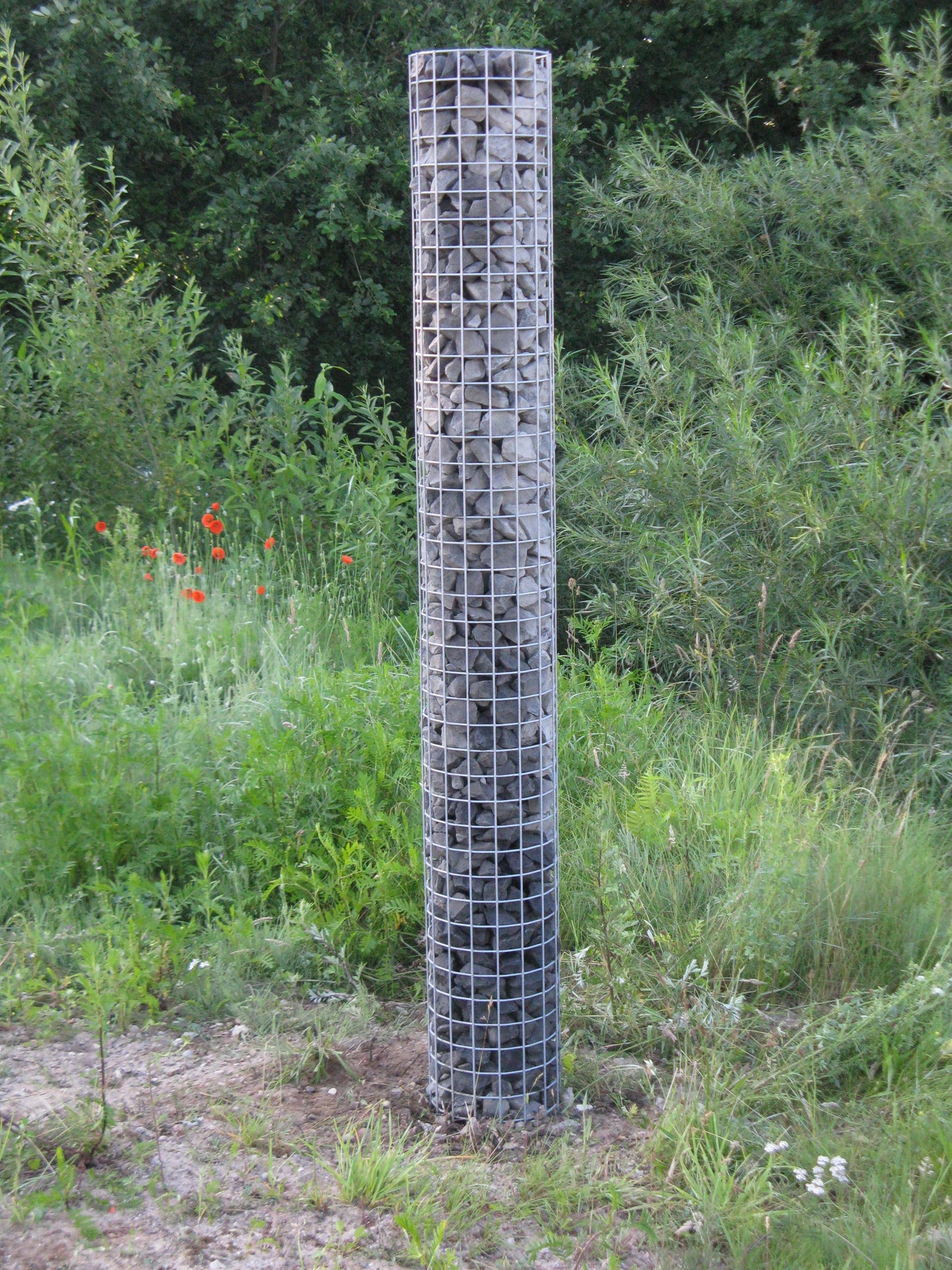 Gabionsøjle diameter 42 cm MW 5 x 5 cm rund