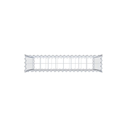 Gabion 100 cm x 90 cm x 20 cm (L x H x P), mailles 10 cm x 10 cm, spirale