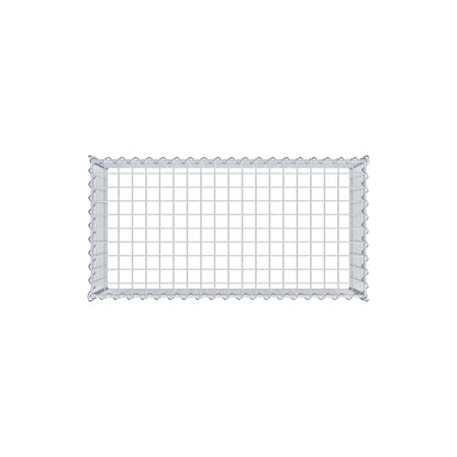 Add-on schanskorf type 3 100 cm x 40 cm x 50 cm (L x H x D), maaswijdte 5 cm x 5 cm, spiraalvormig