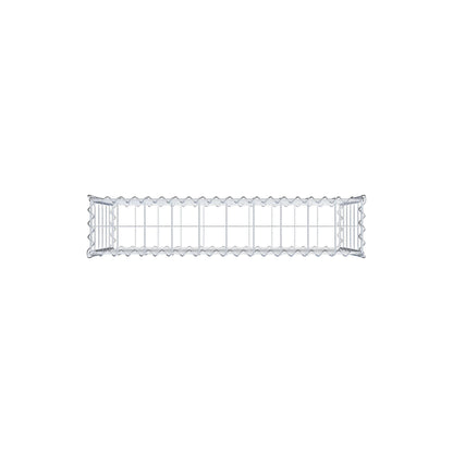 Schanskorf 100 cm x 60 cm x 20 cm (L x H x D), maaswijdte 10 cm x 10 cm, spiraalvormig