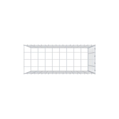Mounted gabion type 4 100 cm x 80 cm x 40 cm (L x H x D), mesh size 10 cm x 10 cm, C-ring
