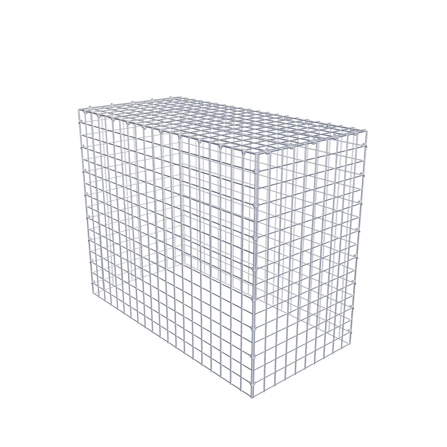 Type 3 oplegkorf 100 cm x 80 cm x 50 cm (L x H x D), maaswijdte 5 cm x 5 cm, C-ring