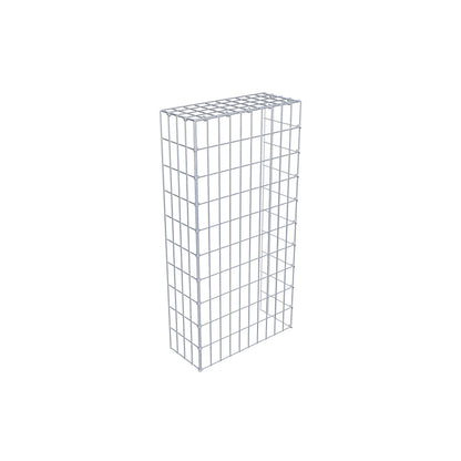 Gabião Tipo 4 100 cm x 20 cm x 50 cm (C x A x P), malhagem 5 cm x 10 cm, anel C