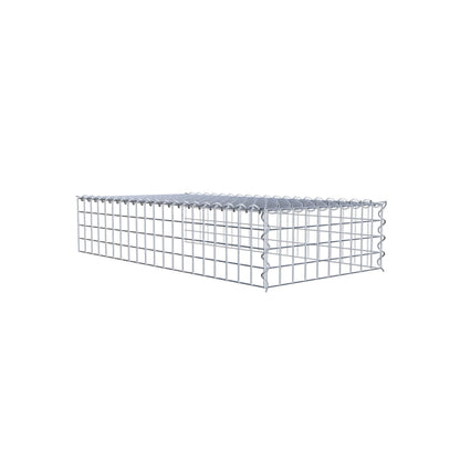 Gabião Tipo 4 100 cm x 20 cm x 50 cm (C x A x P), malhagem 5 cm x 5 cm, espiral