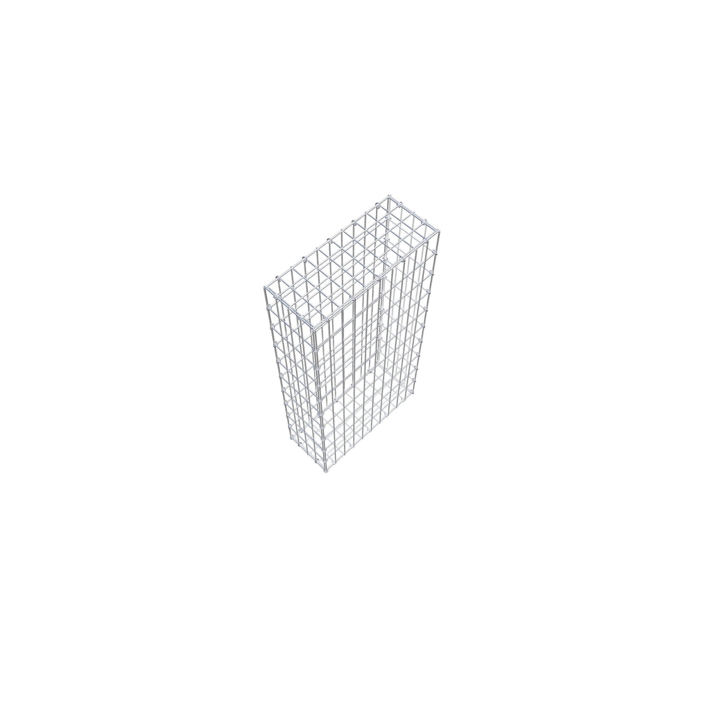 Gavión 100 cm x 20 cm x 50 cm (L x A x P), luz de malla 5 cm x 10 cm, anillo en C