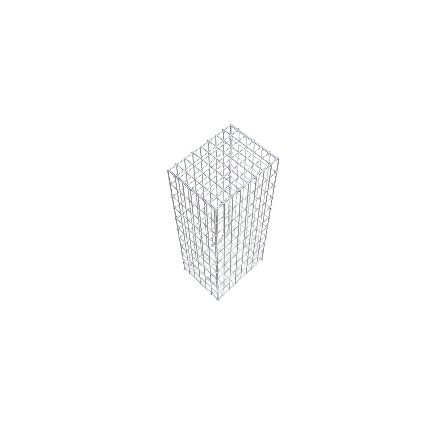 Gabião 100 cm x 30 cm x 40 cm (C x A x P), malhagem 5 cm x 10 cm, anel C