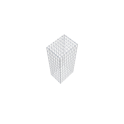 Gabião 100 cm x 30 cm x 40 cm (C x A x P), malhagem 5 cm x 10 cm, anel C