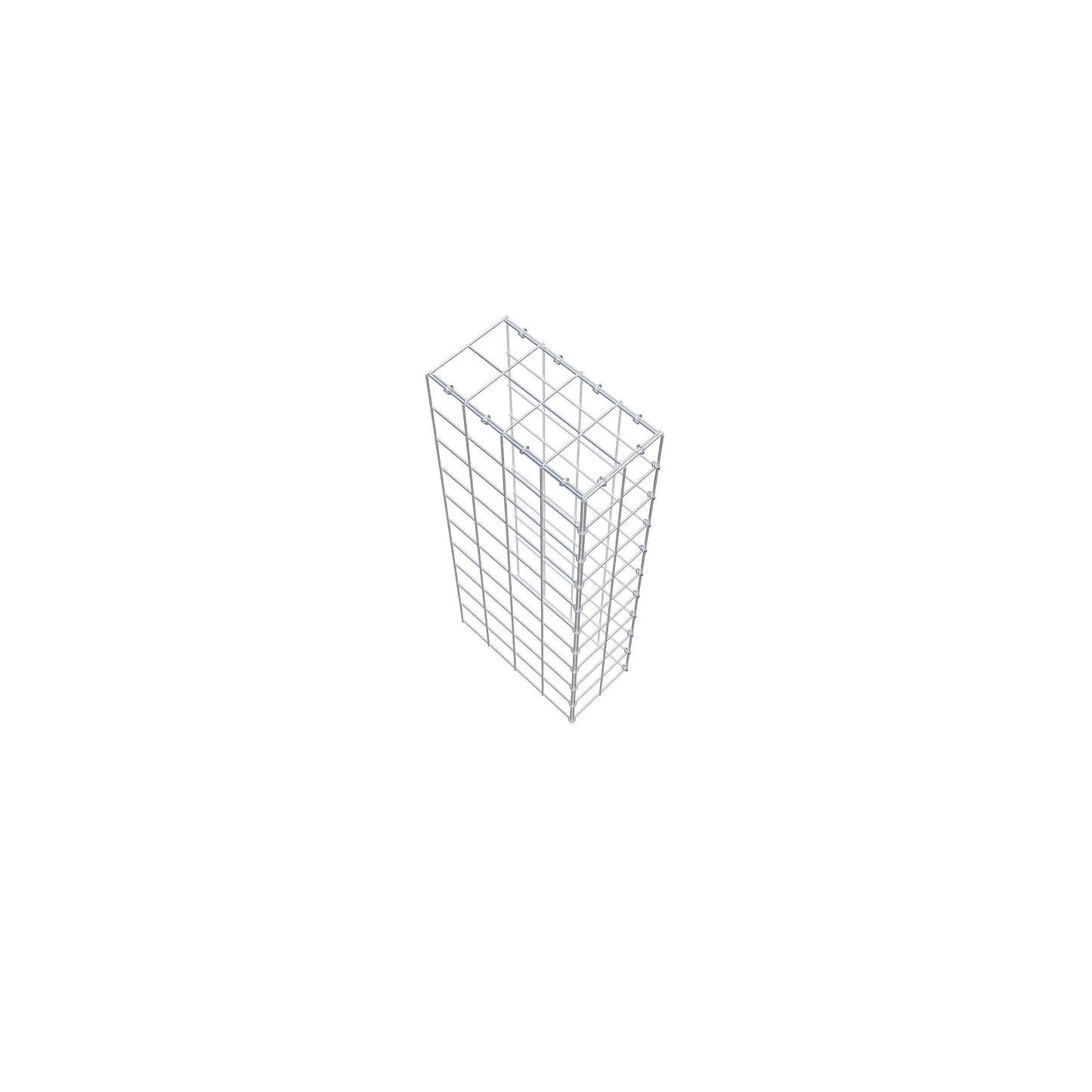 Opzetpaal type 4 100 cm x 40 cm x 20 cm (L x H x D), maaswijdte 10 cm x 10 cm, C-ring