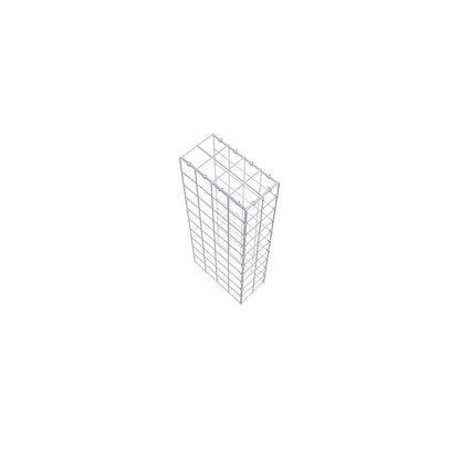 Opzetpaal type 4 100 cm x 40 cm x 20 cm (L x H x D), maaswijdte 10 cm x 10 cm, C-ring
