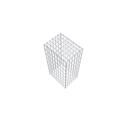 Pila adicional tipo 3 80 cm x 40 cm x 30 cm (L x A x P), malla 5 cm x 10 cm, anillo en C
