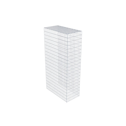 Gavión adicional tipo 4 200 cm x 100 cm x 50 cm (L x A x P), malla 5 cm x 10 cm, anillo en C