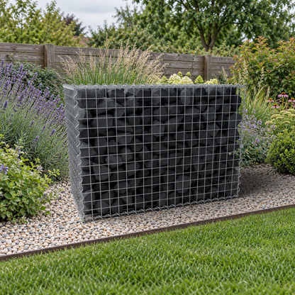 Gabion 100 cm x 70 cm x 50 cm (L x H x D), mesh size 5 cm x 5 cm, spiral