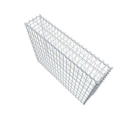 Gabion 100 cm x 80 cm x 20 cm (L x H x D), maskestørrelse 5 cm x 10 cm, spiral
