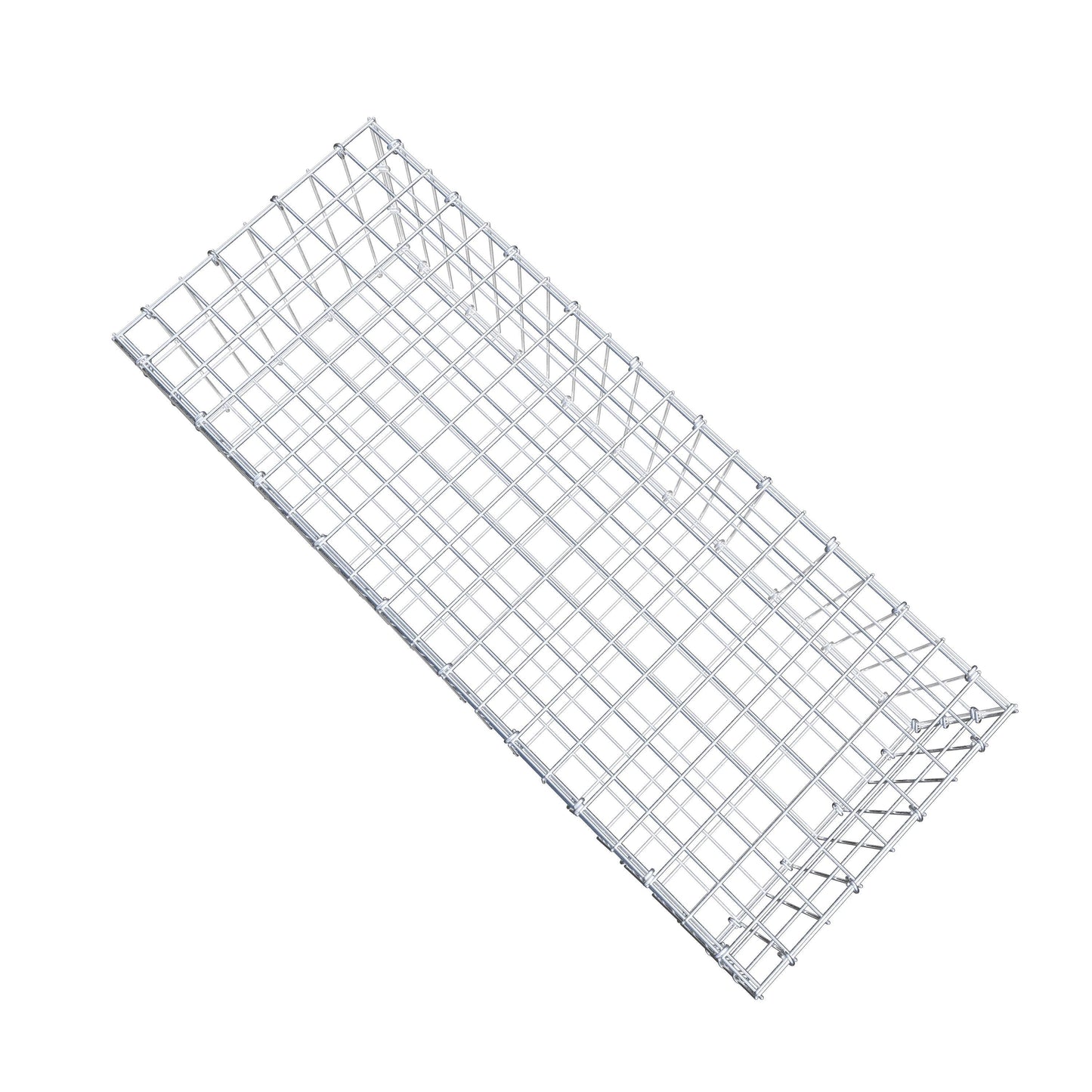Gabião 100 cm x 30 cm x 40 cm (C x A x P), malhagem 5 cm x 10 cm, anel C