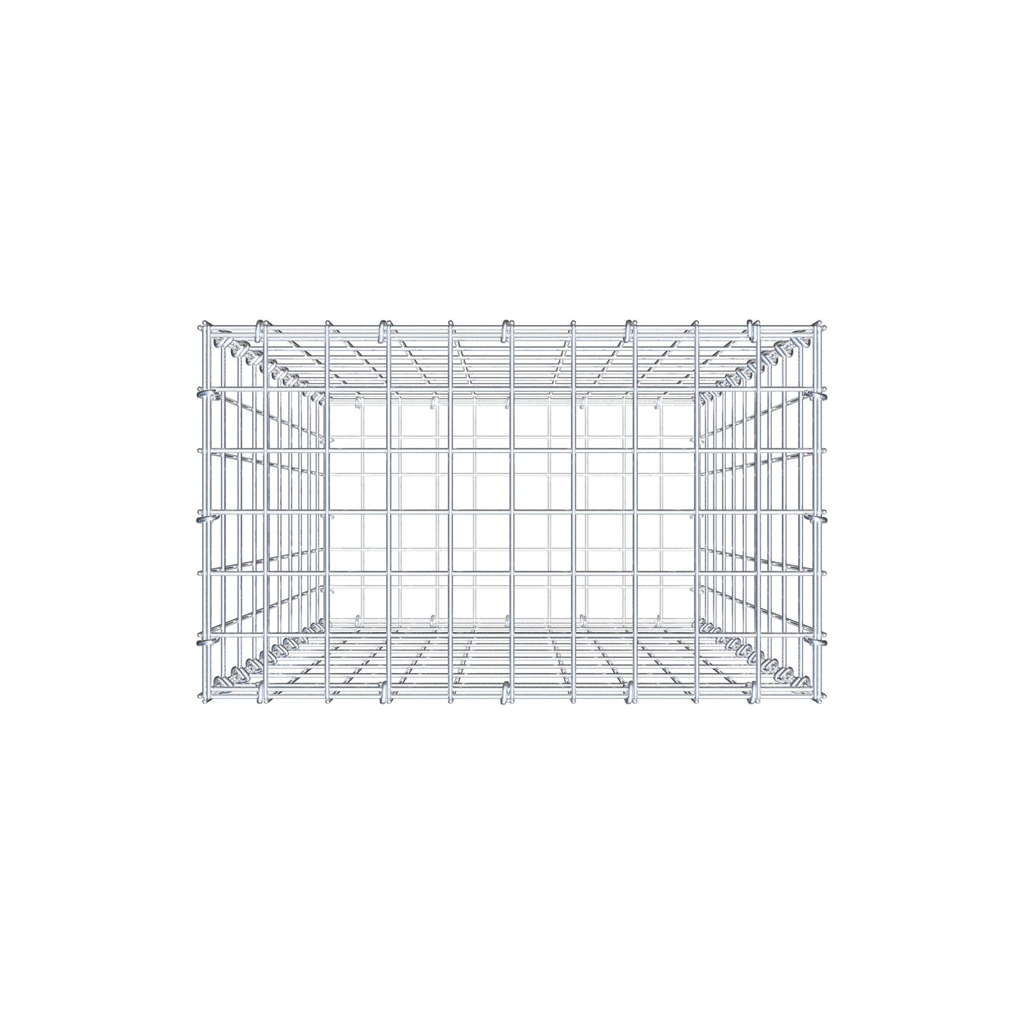 Schanskorf 100 cm x 50 cm x 30 cm (L x H x D), maaswijdte 5 cm x 10 cm, C-ring