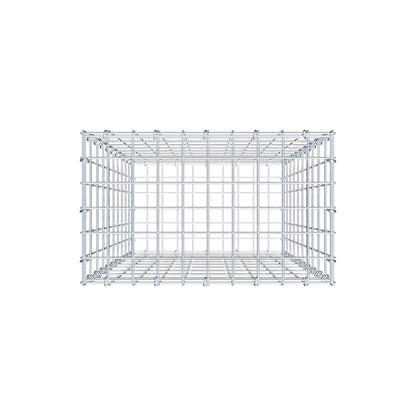 Schanskorf 100 cm x 50 cm x 30 cm (L x H x D), maaswijdte 5 cm x 10 cm, C-ring
