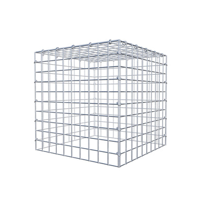 Opbouw schanskorf type 3 50 cm x 50 cm x 50 cm (L x H x D), maaswijdte 5 cm x 5 cm, C-ring