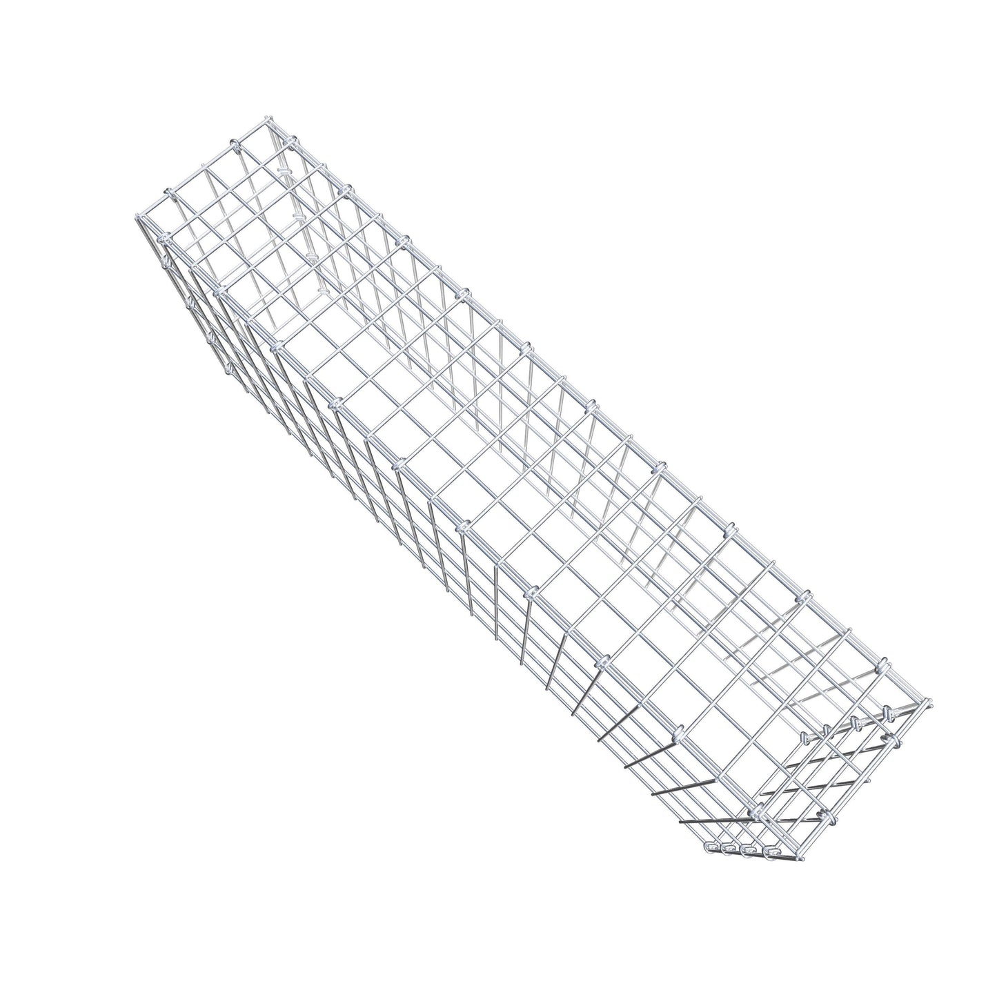 Gavión complementario de tipo 3 100 cm x 40 cm x 20 cm (largo x alto x fondo), malla 5 cm x 10 cm, anillo en C