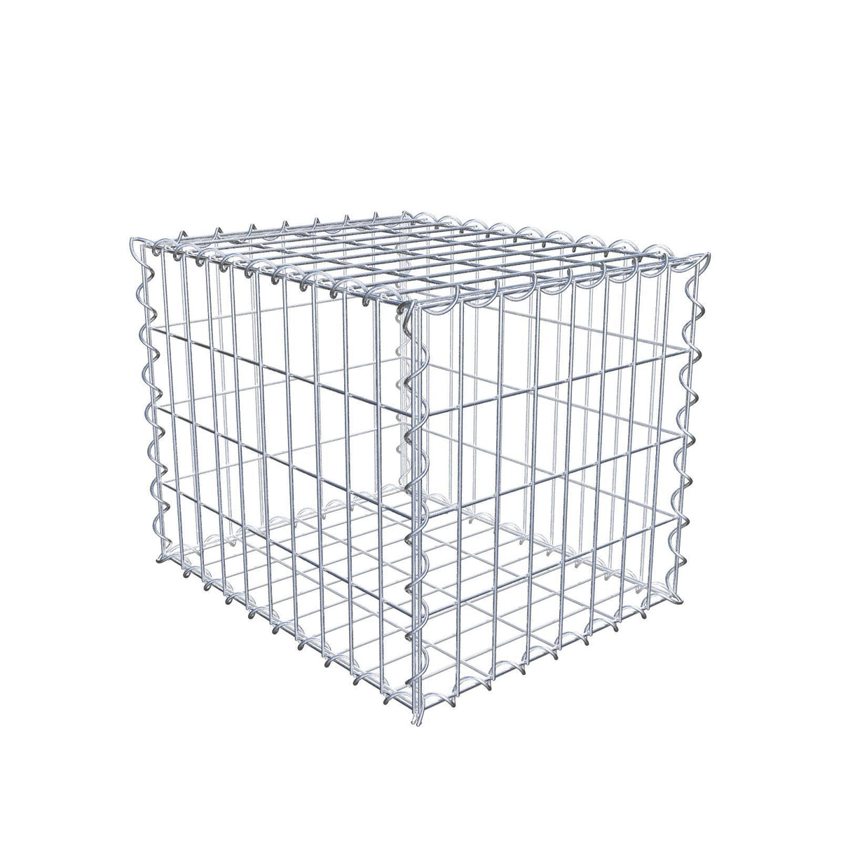 Gabion 50 cm x 40 cm x 40 cm (L x H x P), mailles 5 cm x 10 cm, spirale