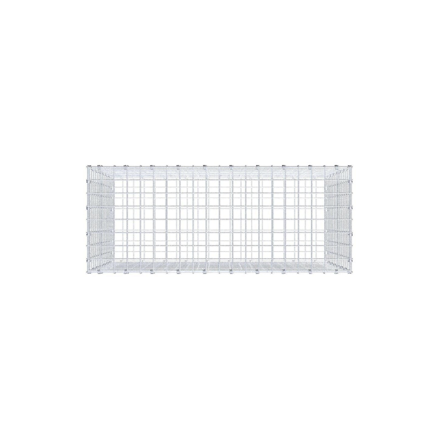 Schanskorf 100 cm x 70 cm x 40 cm (L x H x D), maaswijdte 5 x 5 cm, spiraalring