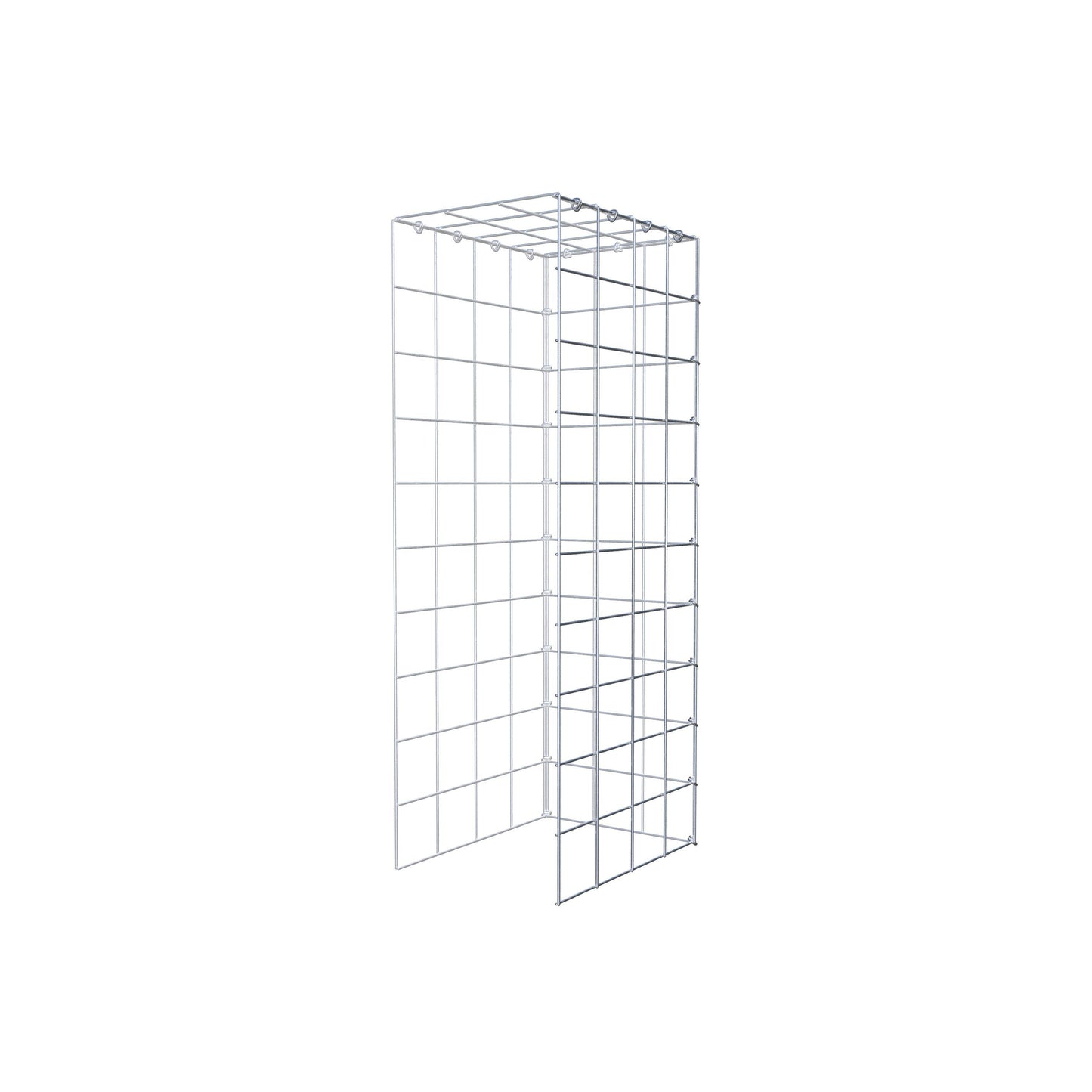 Fourche rapportée type 4 100 cm x 40 cm x 30 cm (L x H x P), mailles 10 cm x 10 cm, anneau C
