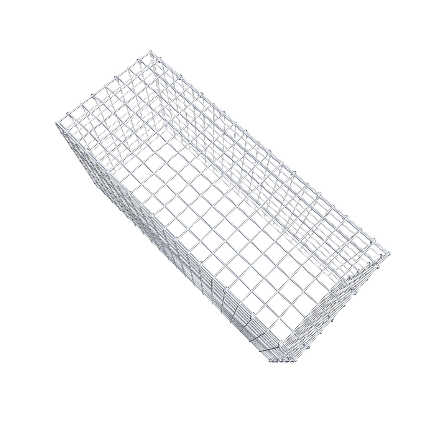 Type 3 oplegkorf 100 cm x 50 cm x 40 cm (L x H x D), maaswijdte 5 cm x 5 cm, C-ring