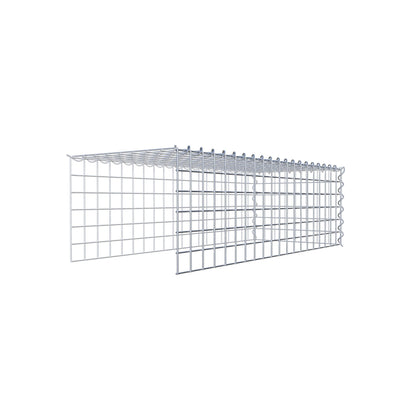 Gavión complementario tipo 4 100 cm x 30 cm x 40 cm (L x A x P), malla 5 cm x 5 cm, espiral