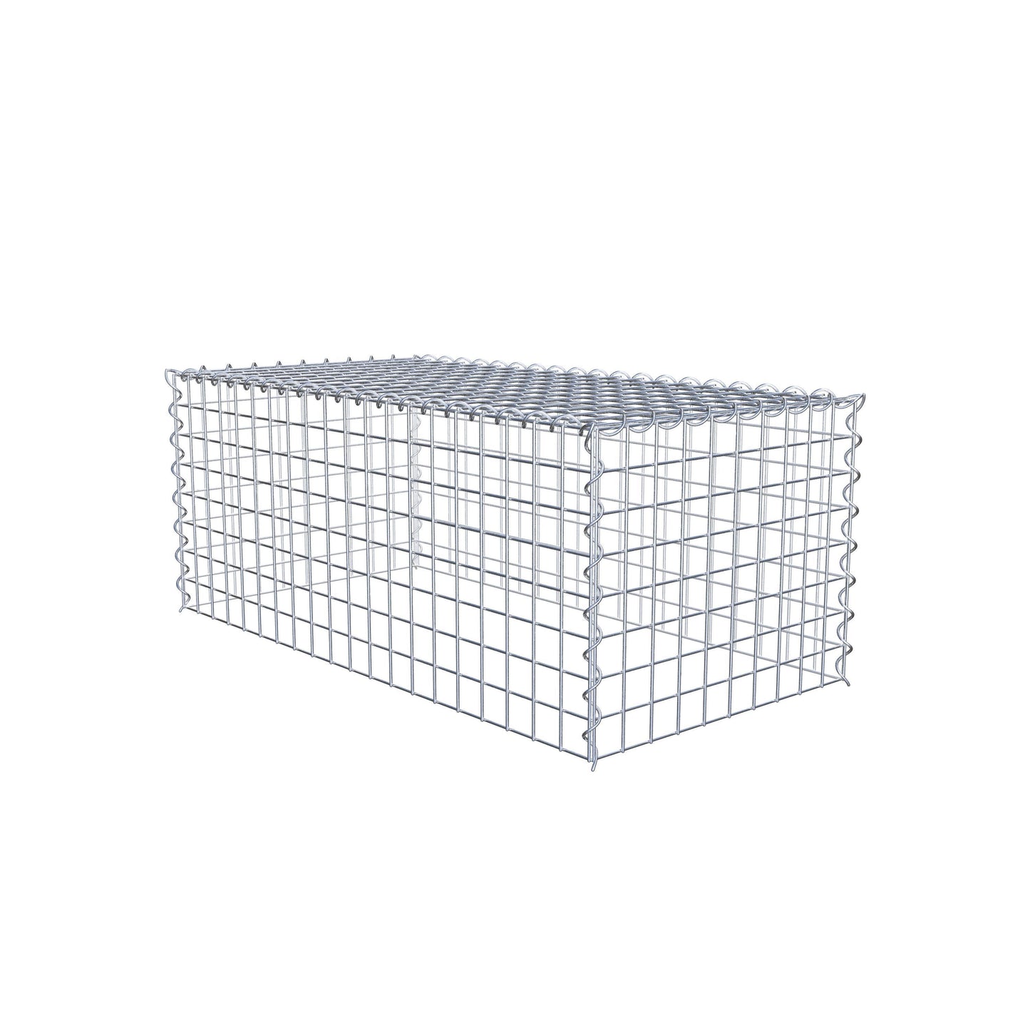 Add-on schanskorf type 3 100 cm x 40 cm x 50 cm (L x H x D), maaswijdte 5 cm x 5 cm, spiraalvormig