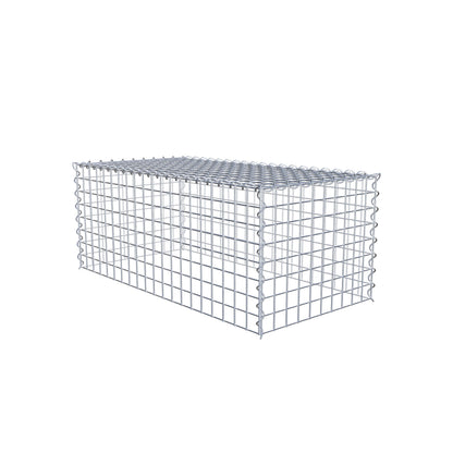 Add-on schanskorf type 3 100 cm x 40 cm x 50 cm (L x H x D), maaswijdte 5 cm x 5 cm, spiraalvormig