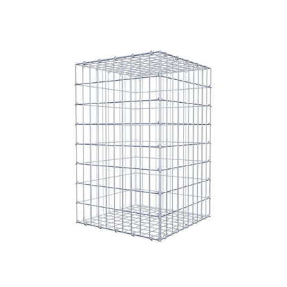 Gabion 80 cm x 50 cm x 50 cm (L x H x D), maskstorlek 5 cm x 10 cm, C-ring