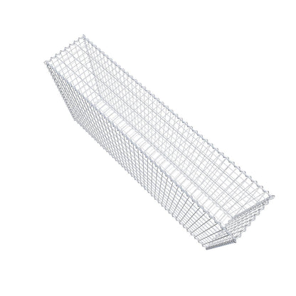 Gabion 200 cm x 100 cm x 40 cm (L x H x P), mailles 5 cm x 10 cm, spirale