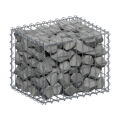 Gabion 50 cm x 40 cm x 40 cm (L x H x P), mailles 5 cm x 10 cm, spirale