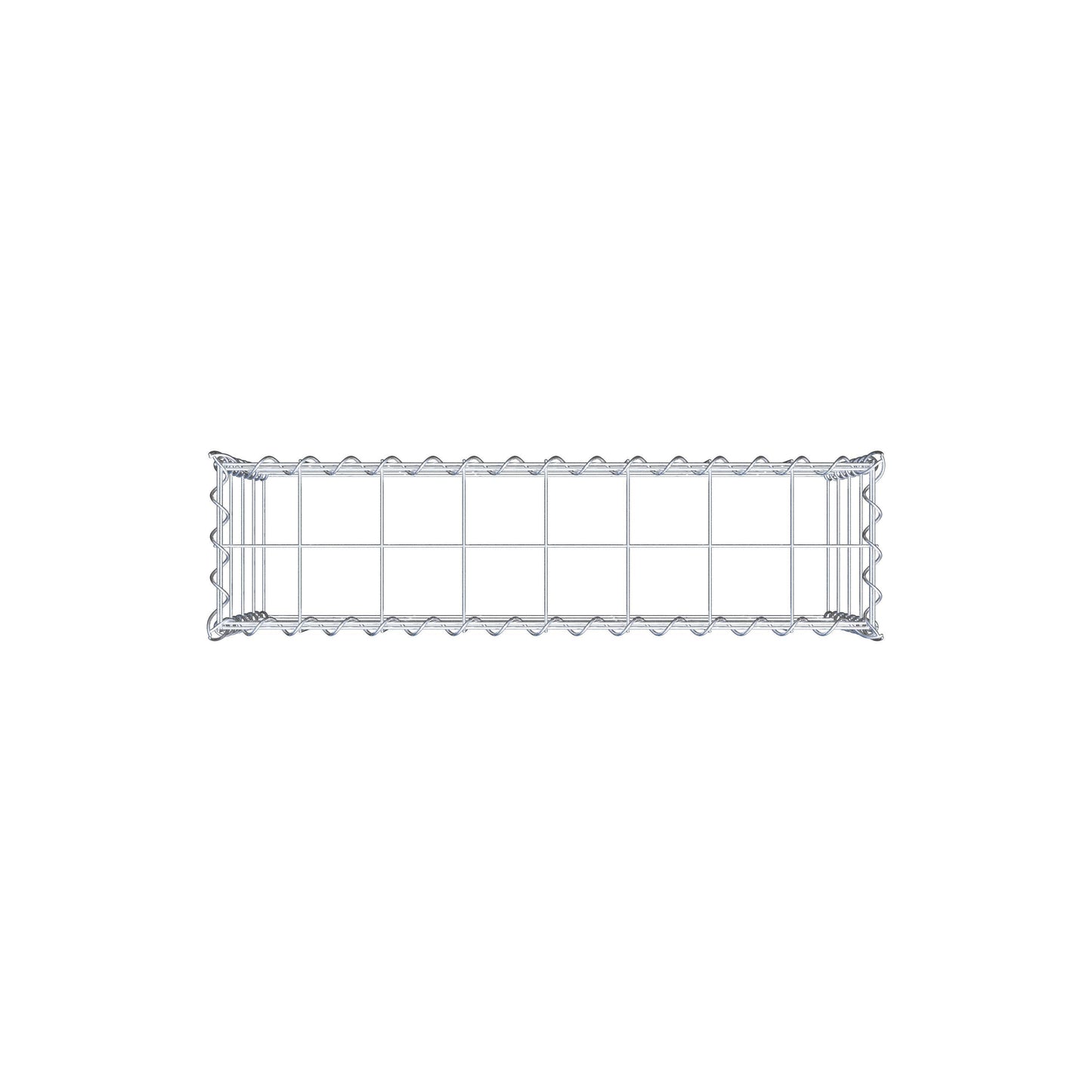 Add-on schanskorf type 3 80 cm x 40 cm x 20 cm (L x H x D), maaswijdte 10 cm x 10 cm, spiraalvormig