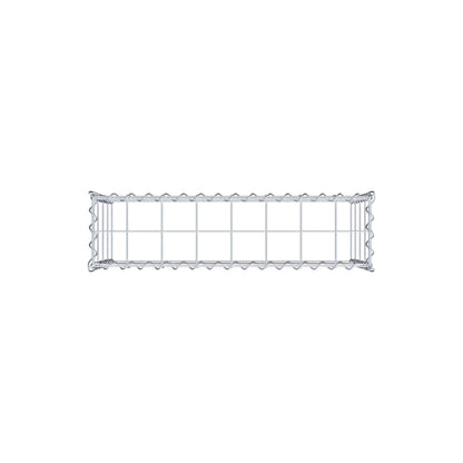 Add-on schanskorf type 3 80 cm x 40 cm x 20 cm (L x H x D), maaswijdte 10 cm x 10 cm, spiraalvormig