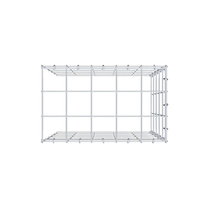 Fourche rapportée type 4 50 cm x 50 cm x 30 cm (L x H x P), mailles 10 cm x 10 cm, anneau C