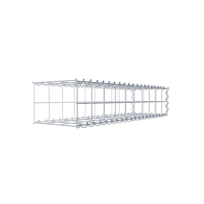 Add-on schanskorf type 2 100 cm x 20 cm x 30 cm (L x H x D), maaswijdte 10 cm x 10 cm, spiraalvormig