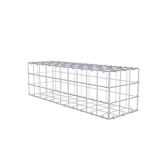 Schanskorf 100 cm x 30 cm x 30 cm (L x H x D), maaswijdte 10 x 10 cm, spiraalring