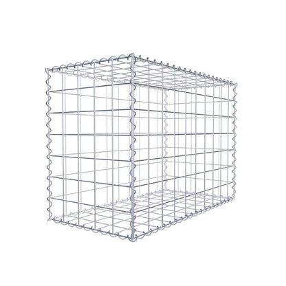 Schanskorf 100 cm x 70 cm x 50 cm (L x H x D), maaswijdte 10 cm x 10 cm, spiraalvormig