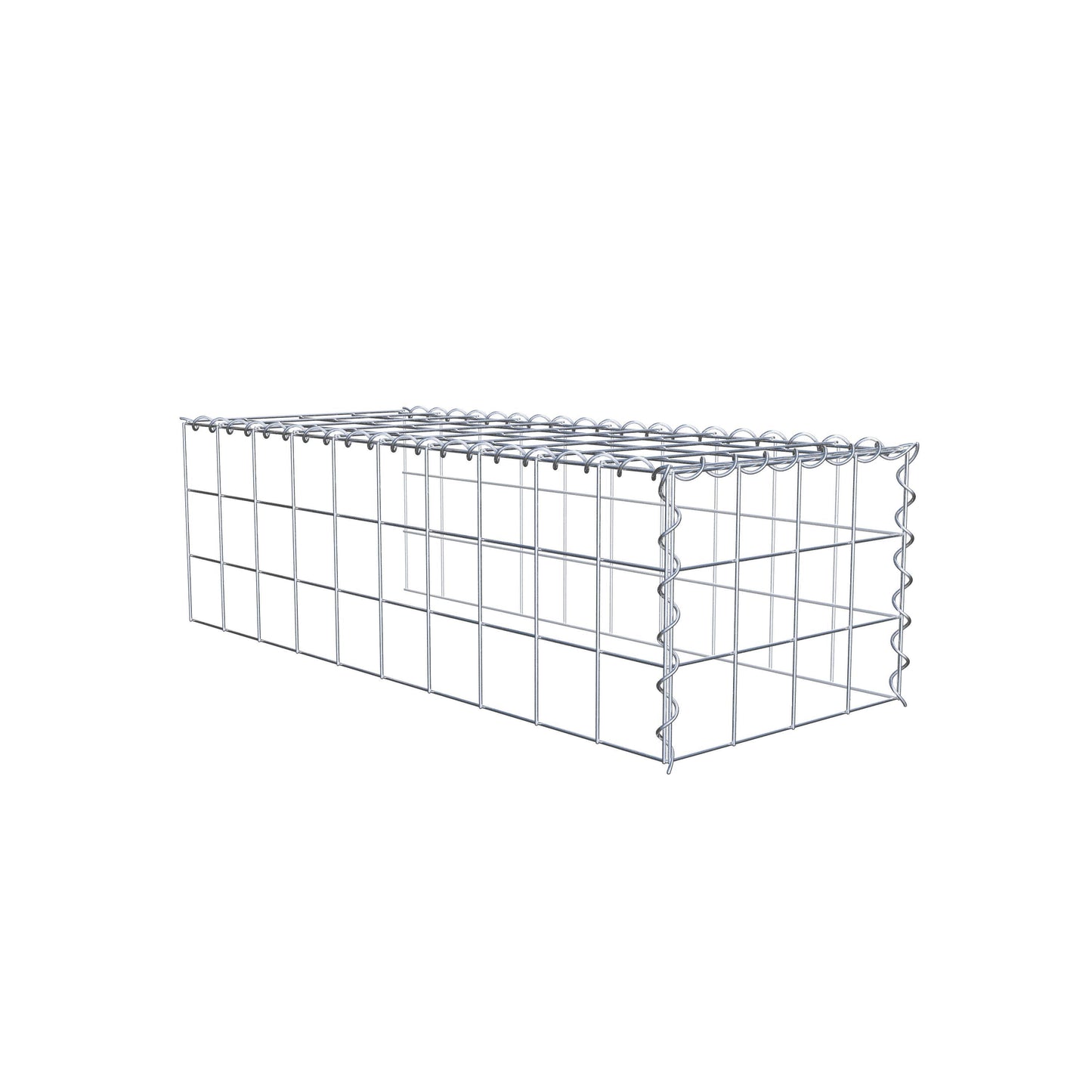 Add-on schanskorf type 4 100 cm x 30 cm x 40 cm (L x H x D), maaswijdte 10 cm x 10 cm, spiraal