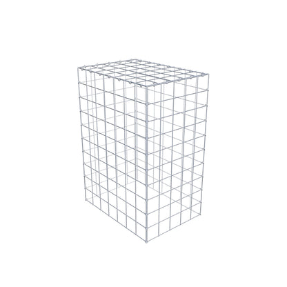 Mounted gabion type 3 100 cm x 70 cm x 50 cm (L x H x D), mesh size 10 cm x 10 cm, C-ring