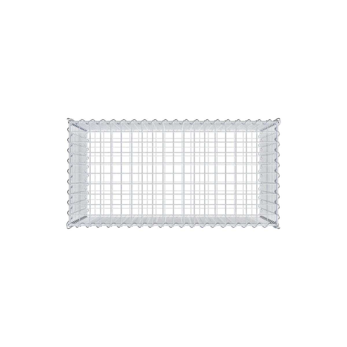 Gabione 100 cm x 60 cm x 50 cm (L x H x T), Maschenweite 5 cm x 5 cm, Spirale