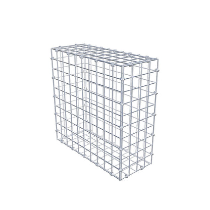 Gabião 50 cm x 50 cm x 20 cm (C x A x P), malhagem 5 x 5 cm, anel espiral
