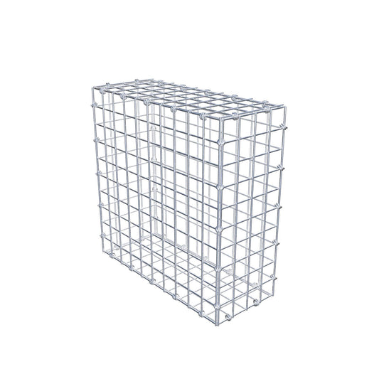 Gabion 50 cm x 50 cm x 20 cm (L x H x D), maskestørrelse 5 x 5 cm, spiralring