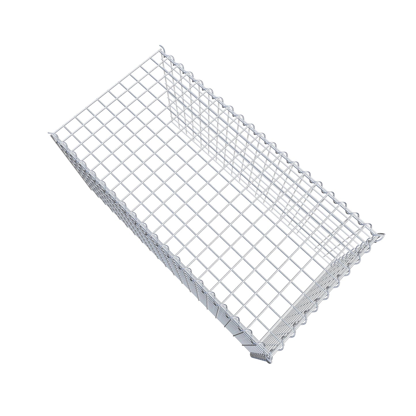 Gabbione aggiuntivo tipo 4 100 cm x 50 cm x 50 cm (L x H x P), dimensione maglia 5 cm x 5 cm, a spirale