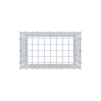Anbaugabione Typ 3 50 cm x 50 cm x 30 cm (L x H x T), Maschenweite 5 cm x 5 cm, C-Ring