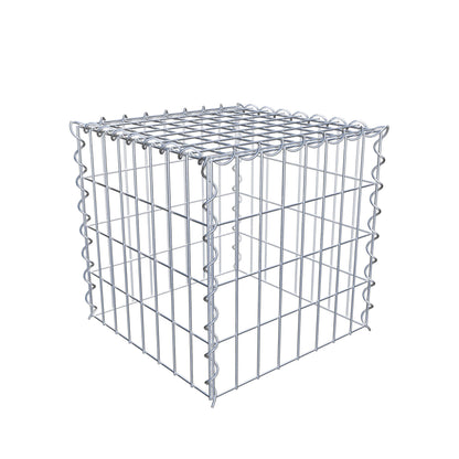 Add-on schanskorf type 3 40 cm x 40 cm x 40 cm (L x H x D), maaswijdte 5 cm x 10 cm, spiraalvormig