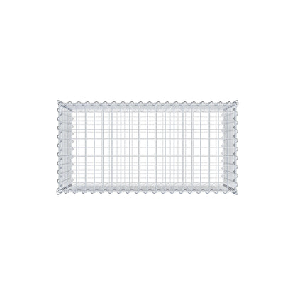 2er Set Gabionen 100 cm x 50 cm x 50 cm (L x H x T), Maschenweite 5 x 5 cm, Spirale
