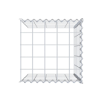 Aangegroeide schanskorf type 4 50 cm x 50 cm x 50 cm (L x H x D), maaswijdte 10 cm x 10 cm, spiraal