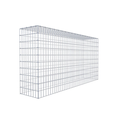 Opzetpaal type 3 200 cm x 100 cm x 40 cm (L x H x D), maaswijdte 5 cm x 10 cm, C-ring